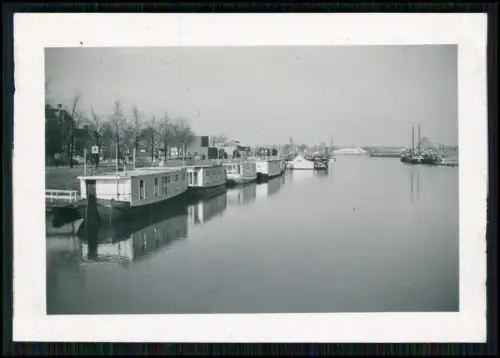 Foto - Wohnboote Wohnschiffe Frachtkähne - Niederlande Holland - um 1940