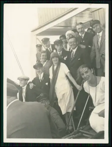 12x Foto - Reise nach Helgoland 1925 - u.a. Personen aus Münster oder Neumünster