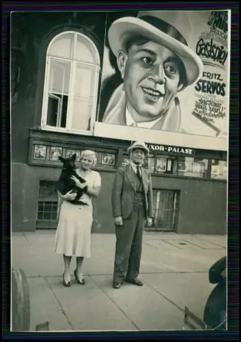 4x Foto Luxor-Palast Kino Plakat Gastspiel Fritz Servos u.a Motive Berlin 1930er