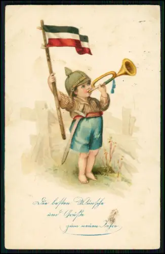 4x AK 1. WK Postkarte - Militär Patriotische Karten - Feldpost 1914-18 gelaufen