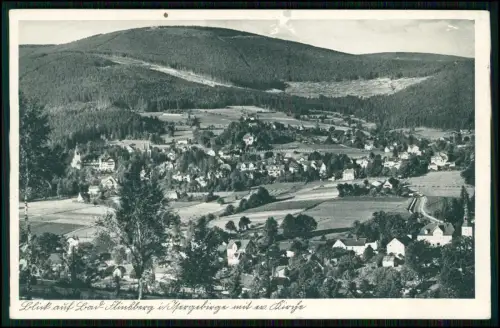 2x AK - Świeradów-Zdrój Bad Flinsberg Ortsansicht Blick auf Isergebirge - 1930er