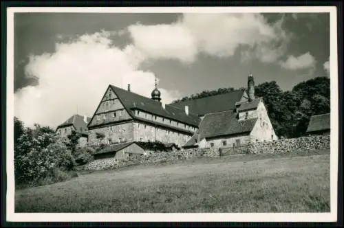 Foto AK Kloster Kreuzberg Rhön Klosteranlage Wirtschaftsgebäude Wallmauer 1938