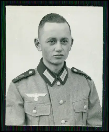 Foto - Porträt Wehrmacht Soldat - P 25 - Atelier Graf Vaihinger-Str. Stuttgart
