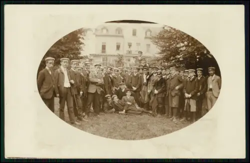 Echt Foto AK - Koblenz Rittersturz - Studentenverbindung Gruppenaufnahme 1907