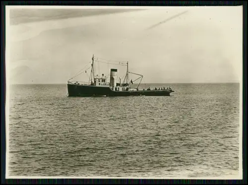 2x Foto - Grömitz Ostsee Boot M1107 ? offener See 1937 Küstenfahrt + Segelboote