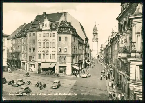 4x AK - Bautzen - Reichenstraße Reichenturm Altstadt Plätze Architektur Sachsen