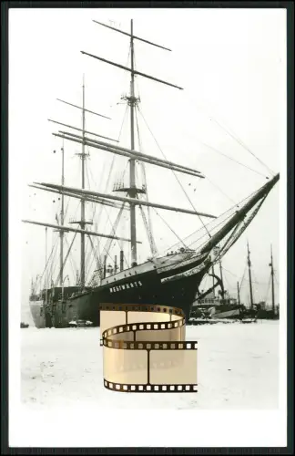 Foto AK altes Segelschiff Westwärts im Hafen