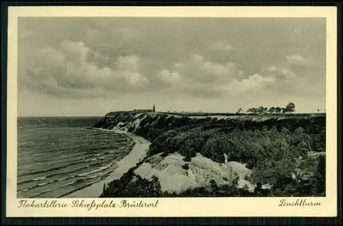 AK - Brüsterort Majak Kaptaran Ostpreußen Leuchtturm Flakartl. Schiessplatz 1940