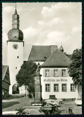 Foto AK Arnsberg Saurland - Alter Markt mit Glockenturm und Gaststätte Zur Krim