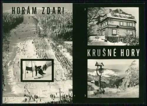 Foto AK - Krušné hory Erzgebirge - Bouřňák Mikulov Moldava - Winter Ski Hotel