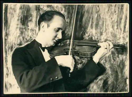 3x Foto - meine Zeit als Geige Spieler Violinist - und Student in den 1930er J.
