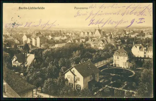 AK - Berlin Lichterfelde Villenkolonie - Ortsteil Steglitz Zehlendorf -1916 gel.