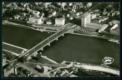 2x AK Frankfurt Main Friedensbrücke AEG Hochhaus - und Bahnhofplatz Hauptbahnhof