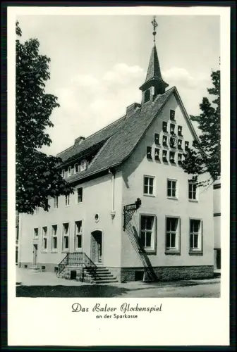 AK - Balver Glockenspiel an der Sparkasse in Balve - Gebäude Altes Rathaus