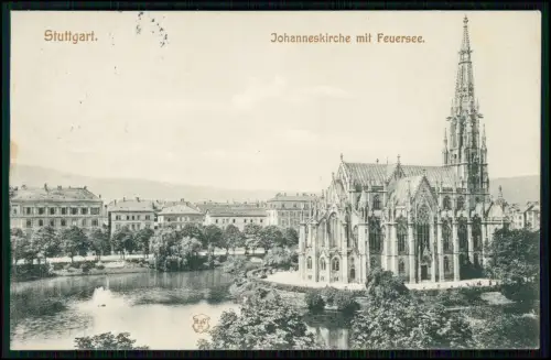 5x AK - alte Ansichtskarten - Stuttgart in Baden Württemberg - 1910-20 gelaufen