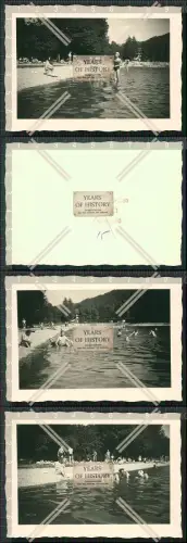 Foto  3x Naturfreibad Kainzenbad 1950er Garmisch-Partenkirchen Zugspitz-Region 