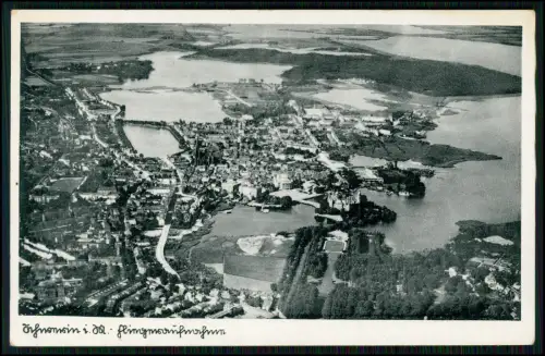 2x AK - Luftaufnahme Schwerin - Schweriner Schloss u.a. Motive der Stadt - 1936