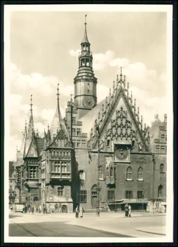 3x Echt Foto AK - Breslau Schlesien - Rathaus Dom Jahrhunderthalle Stadt - 1942