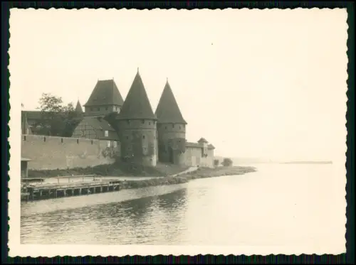 Foto und AK - Marienburg Malbork Polen - Ordensburg am Fluss Nogat - 1942