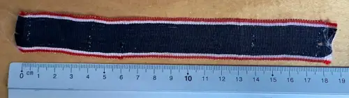 Original Ordensband 19x2,5 cm - Das Band hat die Farben Schwarz, Weiß und Rot
