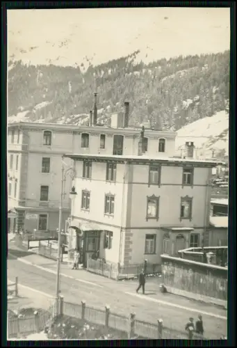 5x Foto u. AK  - Schweiz Davos Dorf - aus Konvolut internierte Soldaten - 1916
