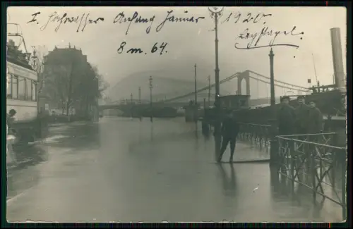 Foto AK - Hochwasser in Bonn am Rhein - Januar 1920 - und 2 Fotos Köln Bonn Haus