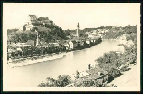 Foto AK - Burghausen an der Salzach mit der imposanten Burg Burghausen - um 1930