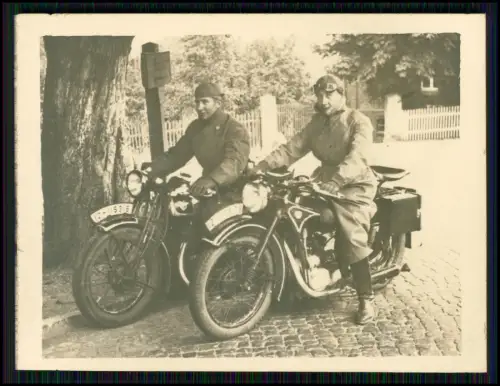 Foto - 2x Motorrad Kennzeichen IZ-115318 + IZ-...78 - Marke NSU ? - 1938