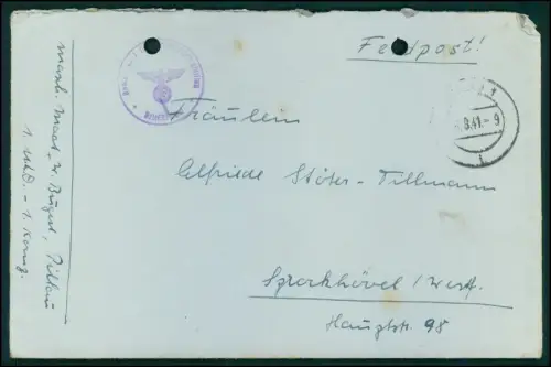 6x - Feldpost Briefe - 1942-44 Wehrmacht Stempel ... mit Inhalt handgeschrieben