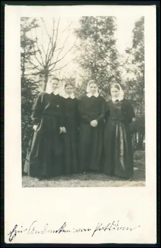 Echt Foto AK - Magdeburg - Diakonissen in Pfeifferschen Stiftungen 1914 gelaufen