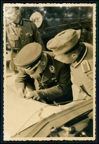 5x Foto - Wehrmacht Soldaten Luftwaffe - 1942-44 in Frankreich