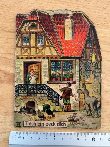 Märchen - 74 Tischlein Deck dich - Werbung Adolf Pott Schötmar Salzuflen um 1910