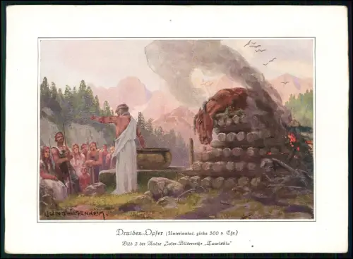 7x 18x13 André Hofer-Bilderreihe Tauriskia und Ostarrichi Feigenkaffee-Fabriken