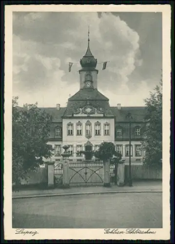 AK Gohliser Schlösschen Leipzig - sächsische Rokokobaukunst - 1943 geschrieben