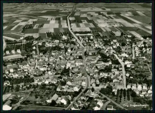 Echt Foto AK Fliegeraufnahme Weilbach Taunus - Siedlung Teil von Flörsheim Main