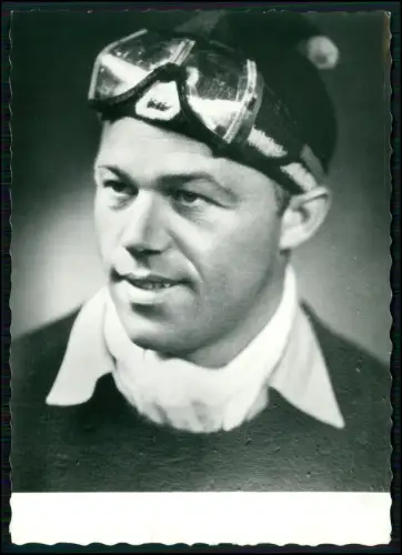 AK Portrait Sepp Bradl Skispringer Autogramm Original - Rupertihaus am Hochkönig