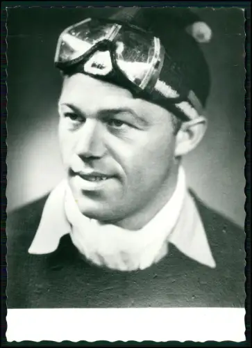 AK Portrait Sepp Bradl Skispringer Autogramm Original - Rupertihaus am Hochkönig