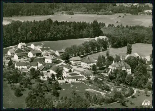 Foto AK - Neutrauchburg bei Isny - Luftbild KHD Kurhaus Parkanlage Schwimmbecken
