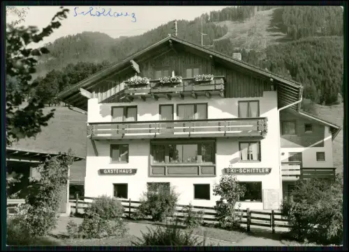 Foto AK - Schöllang Oberstdorf Gästehaus Ski Schittler - Pension Balkonfassade