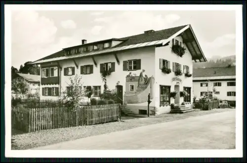 5x Foto AK - Oberstaufen im Allgäu - Pensionen kleine Hotels Winteransichten uvm
