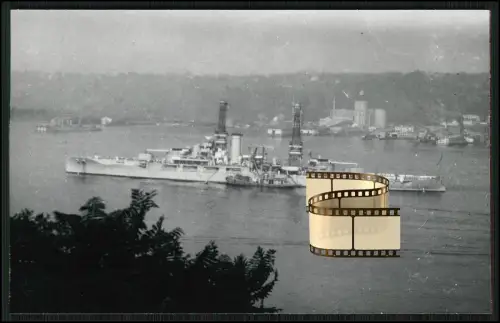 Foto 14x9cm - USS Oklahoma (BB-37), Schlachtschiff 1941 in Pearl Harbor gesunken