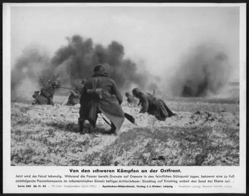 Kämpfe Russ. Pionierkompanie infanteristisch Einsatz heftig Artilleriefeuer 1943