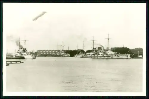 Foto AK - Wilhelmshaven Kriegsschiffe - Kaiserliche Marine Ausrüstungshafen 1912