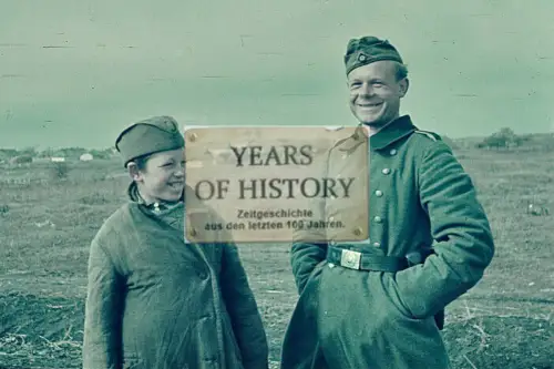 Repro Farb Foto no Original Russen Junge in Uniform Deutscher Soldat Don Kuban T