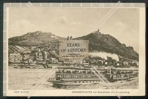 AK 4x Siebengebirge Königswinter Drachenfels Haisterbach Rolandseck ab 1920 ge