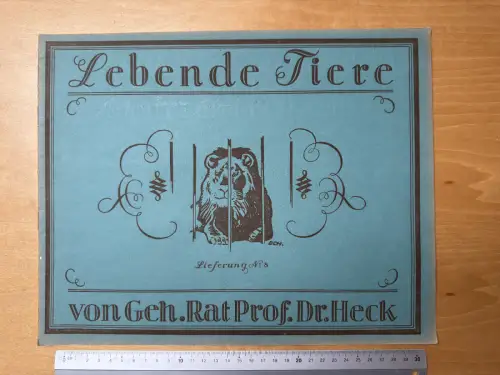 Berlin - 5 Hefte  Lebende Tiere - Geh. Prof Dr Ludwig Heck 1920 No. 8 9 10 12 13