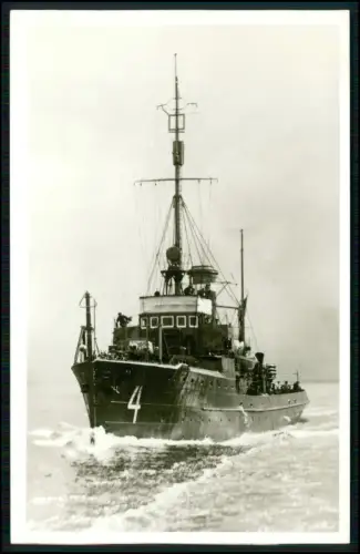 Foto AK - Minensuchboot M 4 - im Einsatz der deutschen Kriegsmarine 1939-1945