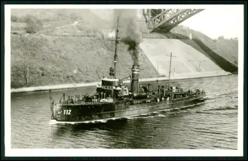 Foto AK - Minensuchboot M 112 - im Einsatz der deutschen Kriegsmarine 1939-1945