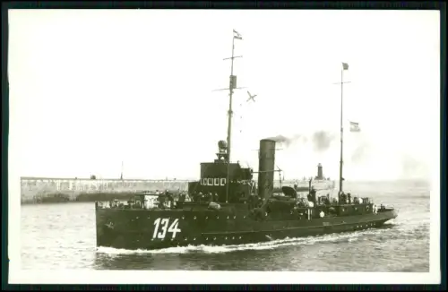 Foto AK - Minensuchboot M 134 - im Einsatz der deutschen Kriegsmarine 1939-1945