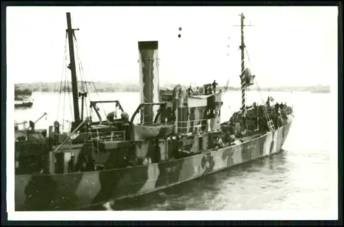 Foto AK - Hilfs-Minensuchboot M 1803 - im Hafen deutsch Kriegsmarine 1939-1945
